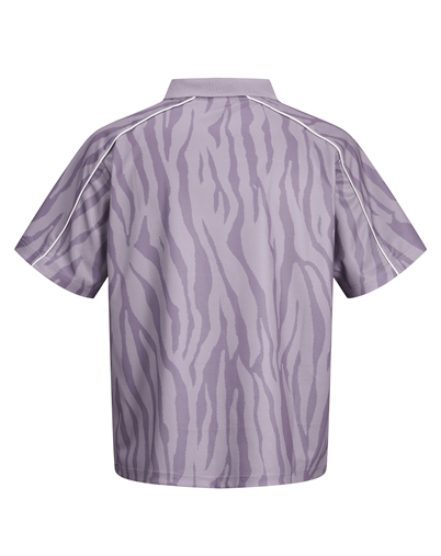 Jack & Jones - JCODust Piping Football T-shirt - Purple Ash/Zebra 